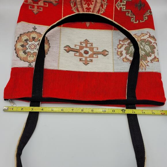 Turkey Tourist Canvas Needlepoint Style Tote - Picture 10 of 12